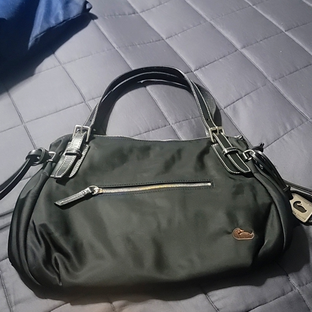 Dooney & Bourke Black Tote w/ Pink Lining